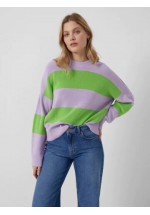 French Connection Julie Stripe Mozart Jumper (Green/Lilac) 